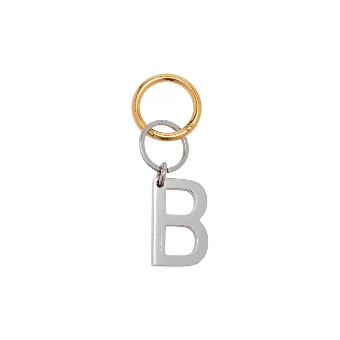 ACCESSORI PER IL TELEFONO E PORTACHIAVI | ACCESSORI PER IL TELEFONO E PORTACHIAVI>Balenciaga B Chain Keychain in Argento