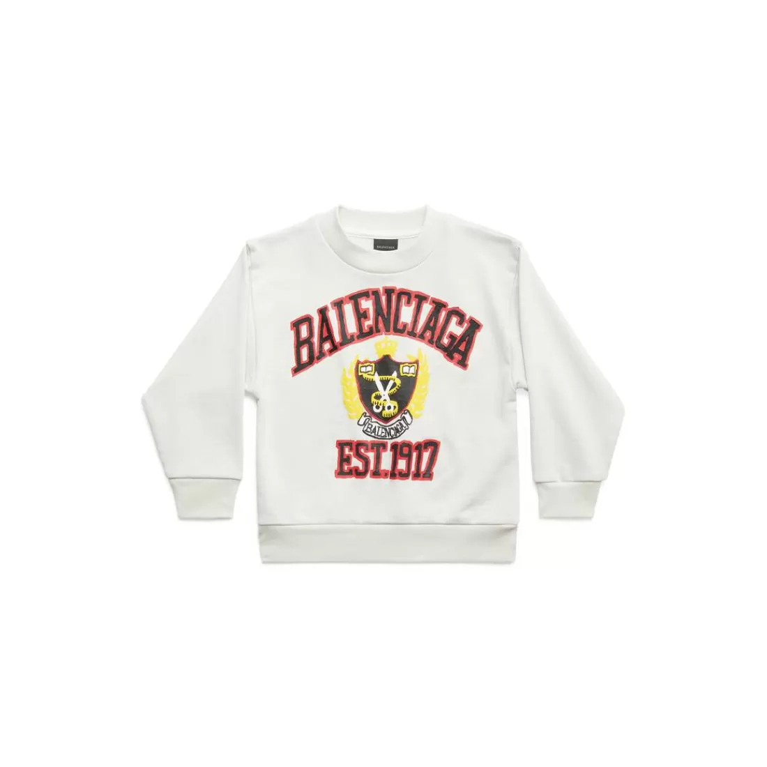 KIDS | KIDS>Balenciaga Bambini - Felpa Diy College in Bianco