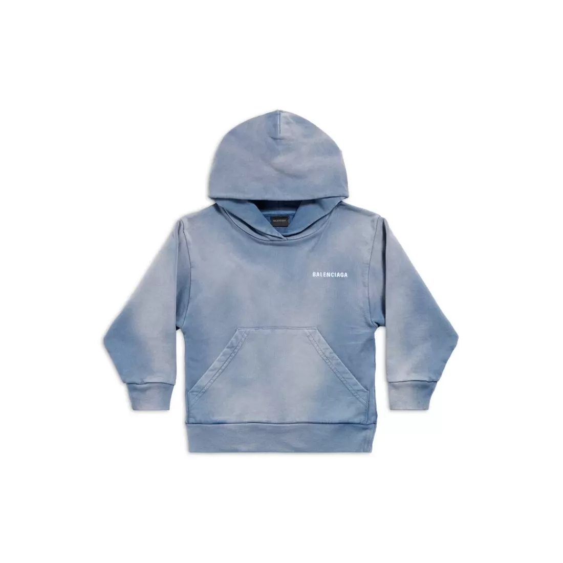 KIDS | KIDS>Balenciaga Bambini - Hoodie Back in Blu/bianco