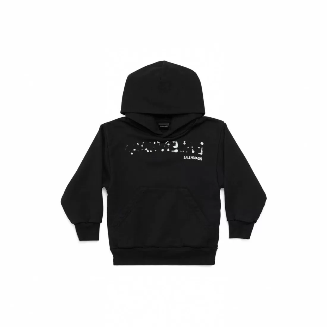 KIDS | KIDS>Balenciaga Bambini - Hoodie Hand-drawn in Nero