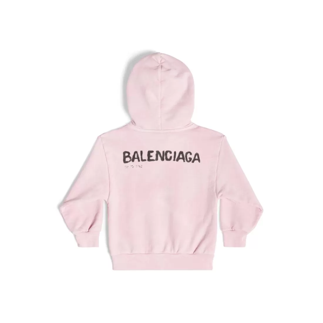 KIDS | KIDS>Balenciaga Bambini - Hoodie Hand-drawn in Rosa