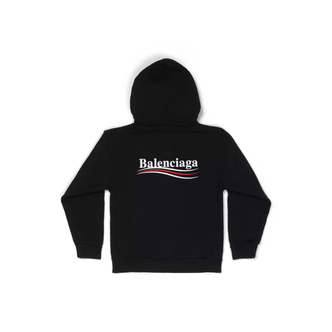 KIDS | KIDS>Balenciaga Bambini - Hoodie Political Campaign Con Cerniera in Nero