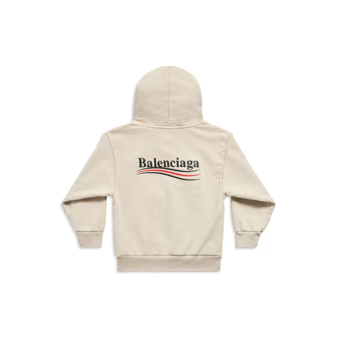 KIDS | KIDS>Balenciaga Bambini - Hoodie Political Campaign in Beige Chiaro