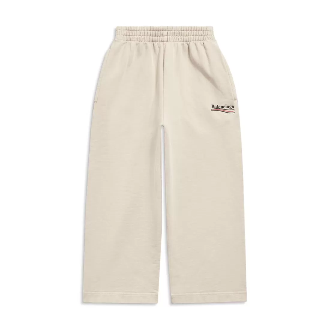 KIDS | KIDS>Balenciaga Bambini - Pantaloni Da Tuta Political Campaign in Beige Chiaro