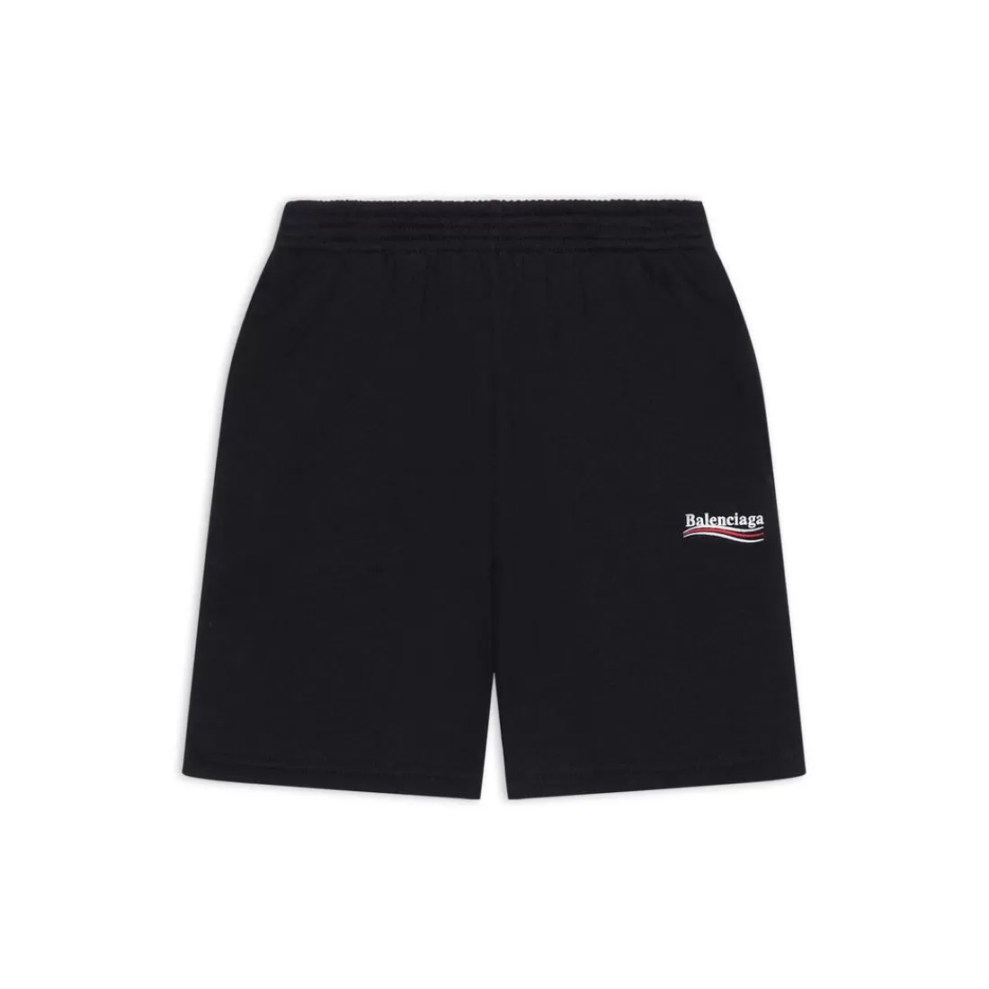 KIDS | KIDS>Balenciaga Bambini - Shorts Political Campaign Jogging in Nero