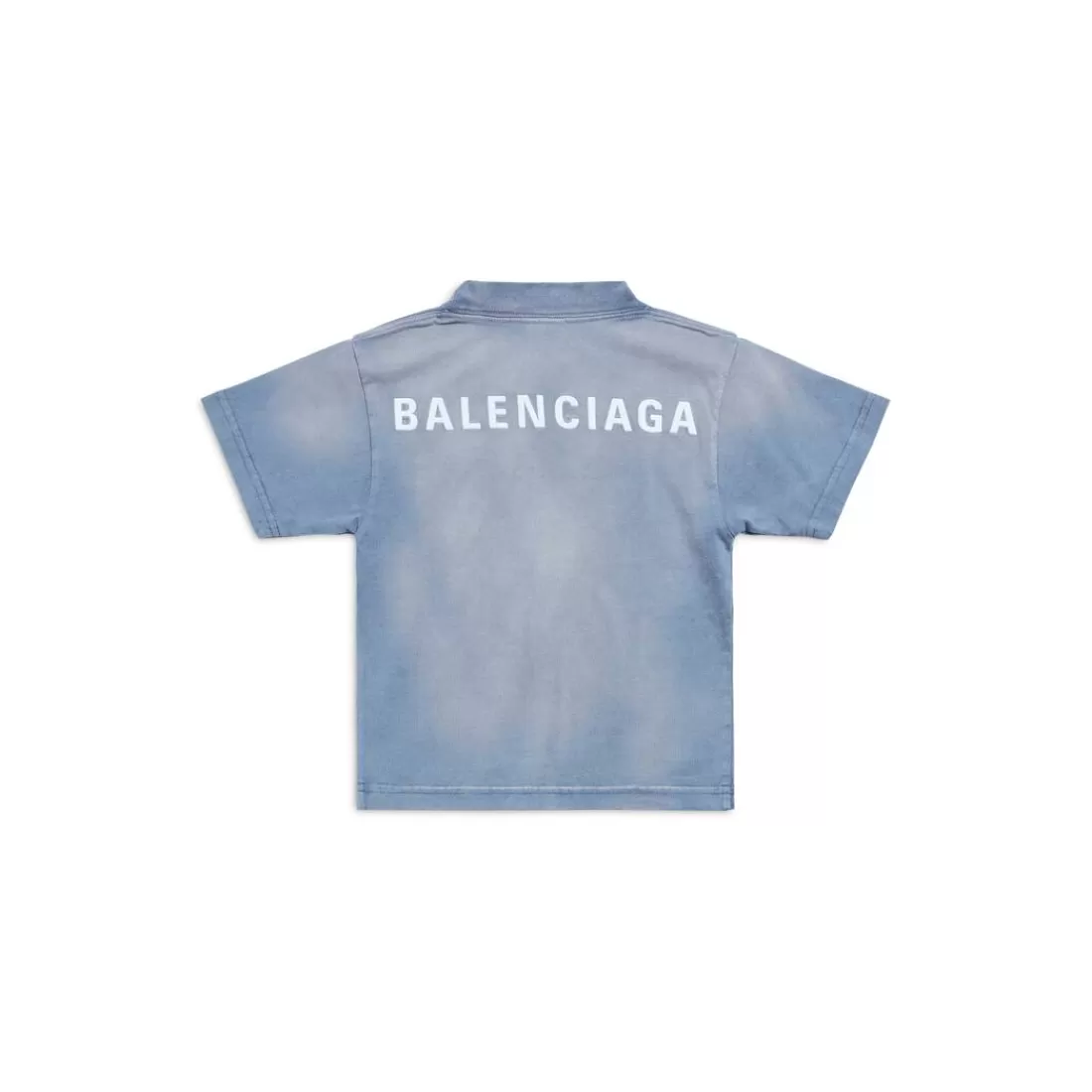 KIDS | KIDS>Balenciaga Bambini - T-shirt Back in Blu/bianco