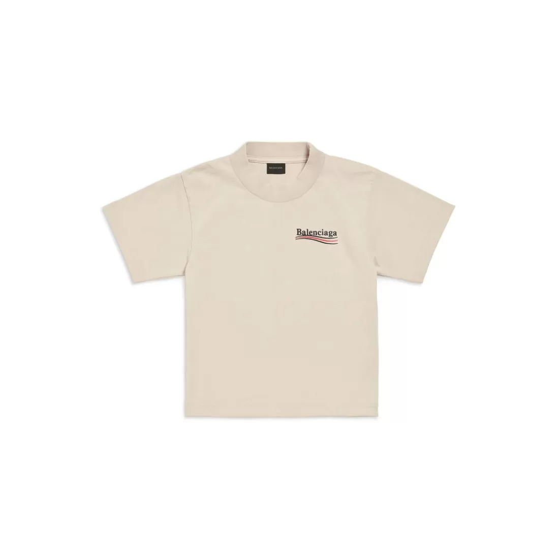 KIDS | KIDS>Balenciaga Bambini - T-shirt Political Campaign in Beige Chiaro