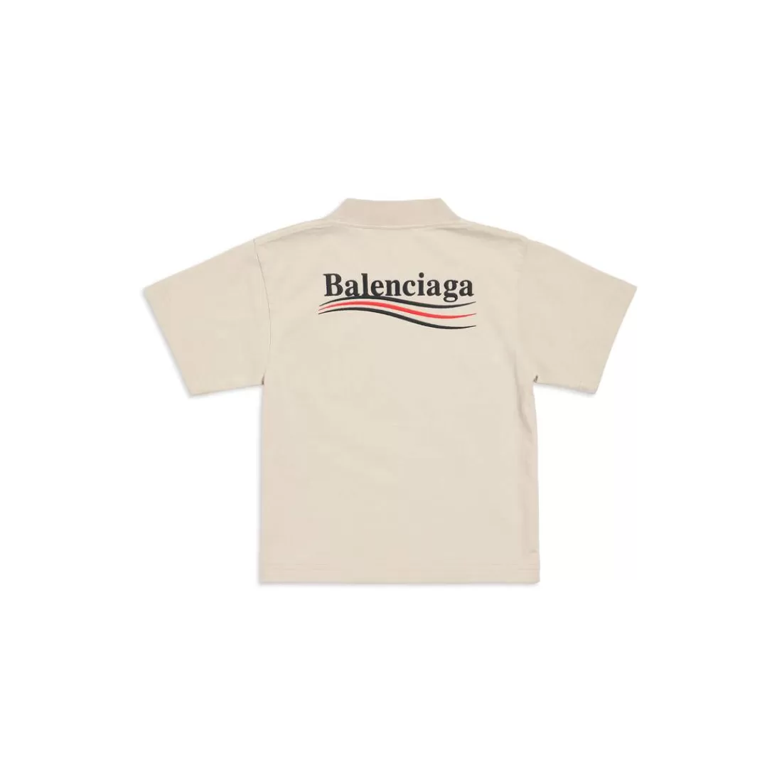 KIDS | KIDS>Balenciaga Bambini - T-shirt Political Campaign in Beige Chiaro