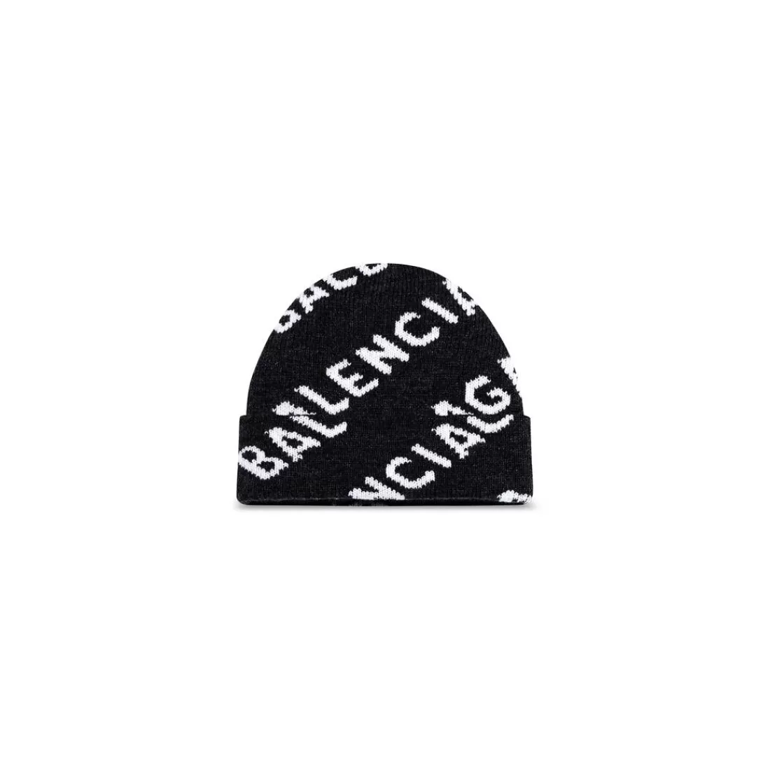 SCIARPE E BERRETTI | SCIARPE E BERRETTI>Balenciaga Beanie Allover Logo in Nero