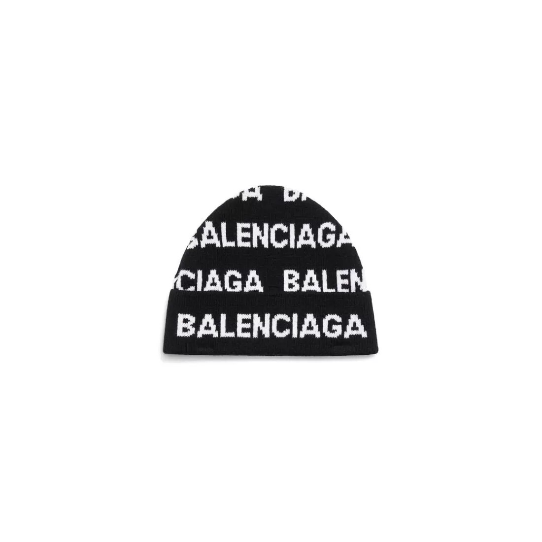 SCIARPE E BERRETTI | SCIARPE E BERRETTI>Balenciaga Berretto Bal Horizontal Allover in Nero