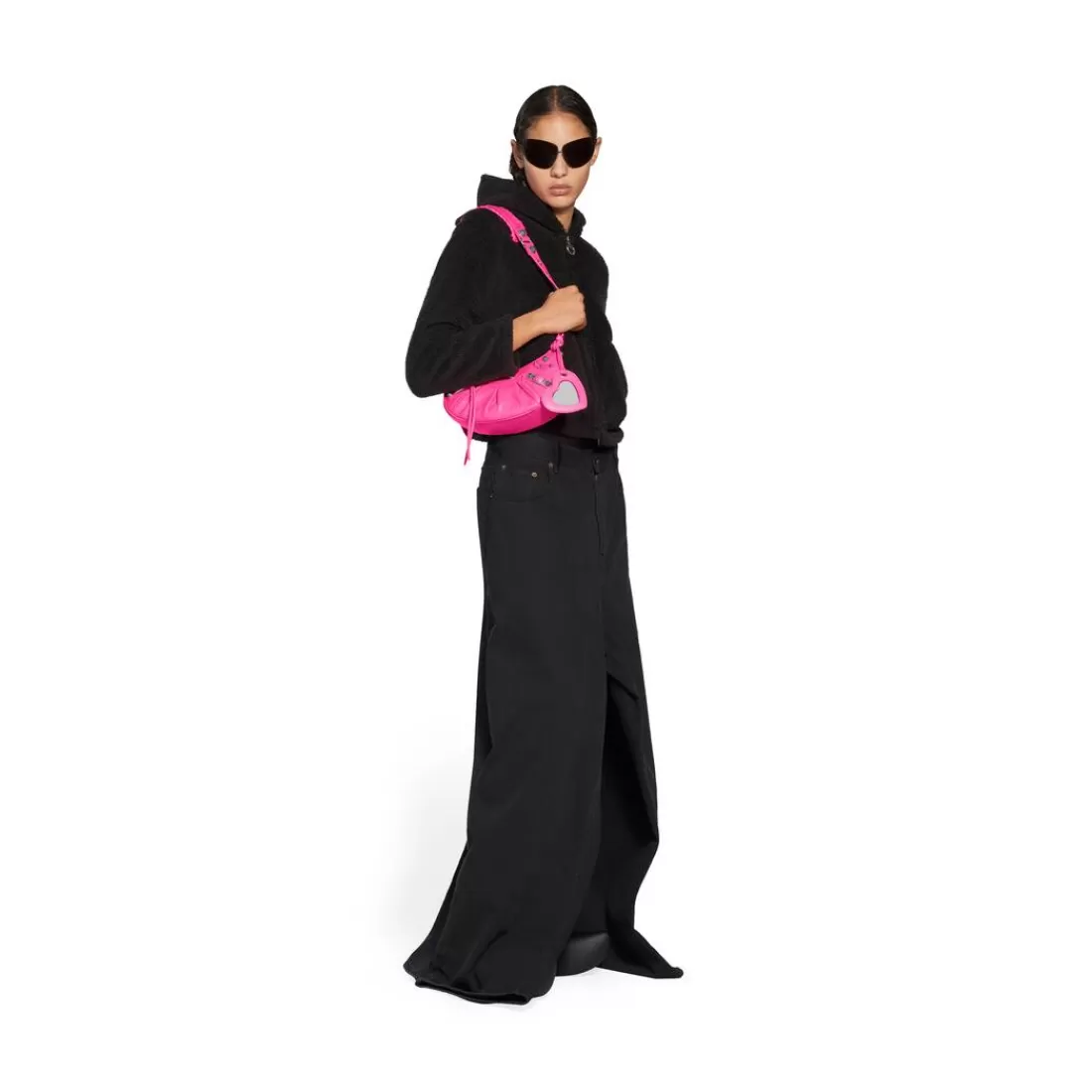 LE CAGOLE | LE CAGOLE>Balenciaga Borsa A Tracolla Le Cagole Xs  da Donna in Rosa Fluo