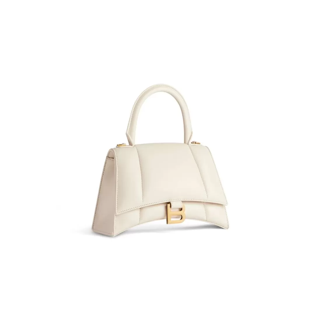 HOURGLASS | HOURGLASS>Balenciaga Borsa Hourglass Piccola  da Donna in Beige Chiaro