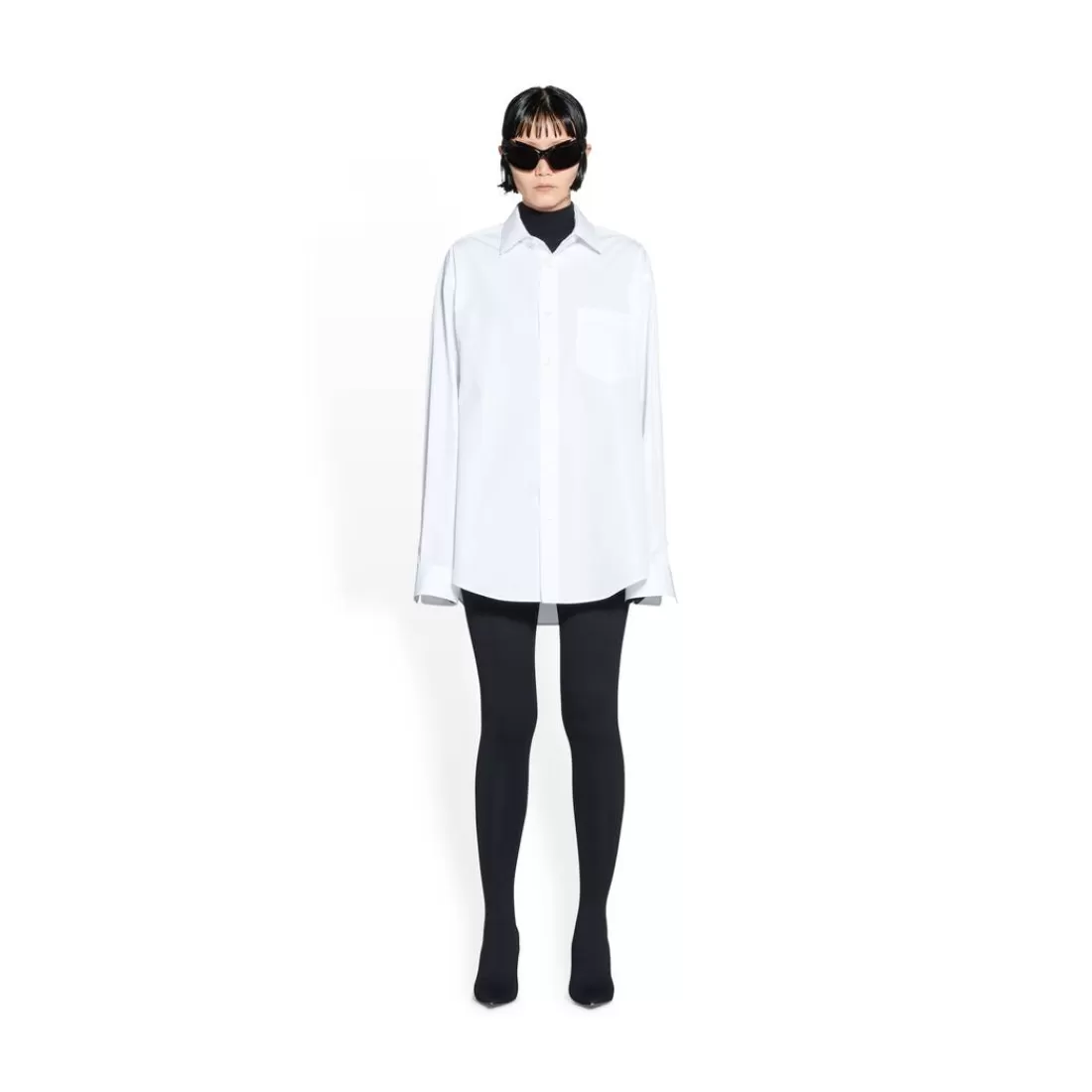 TOP E CAMICIE | TOP E CAMICIE>Balenciaga Camicia Hourglass da Donna in Bianco