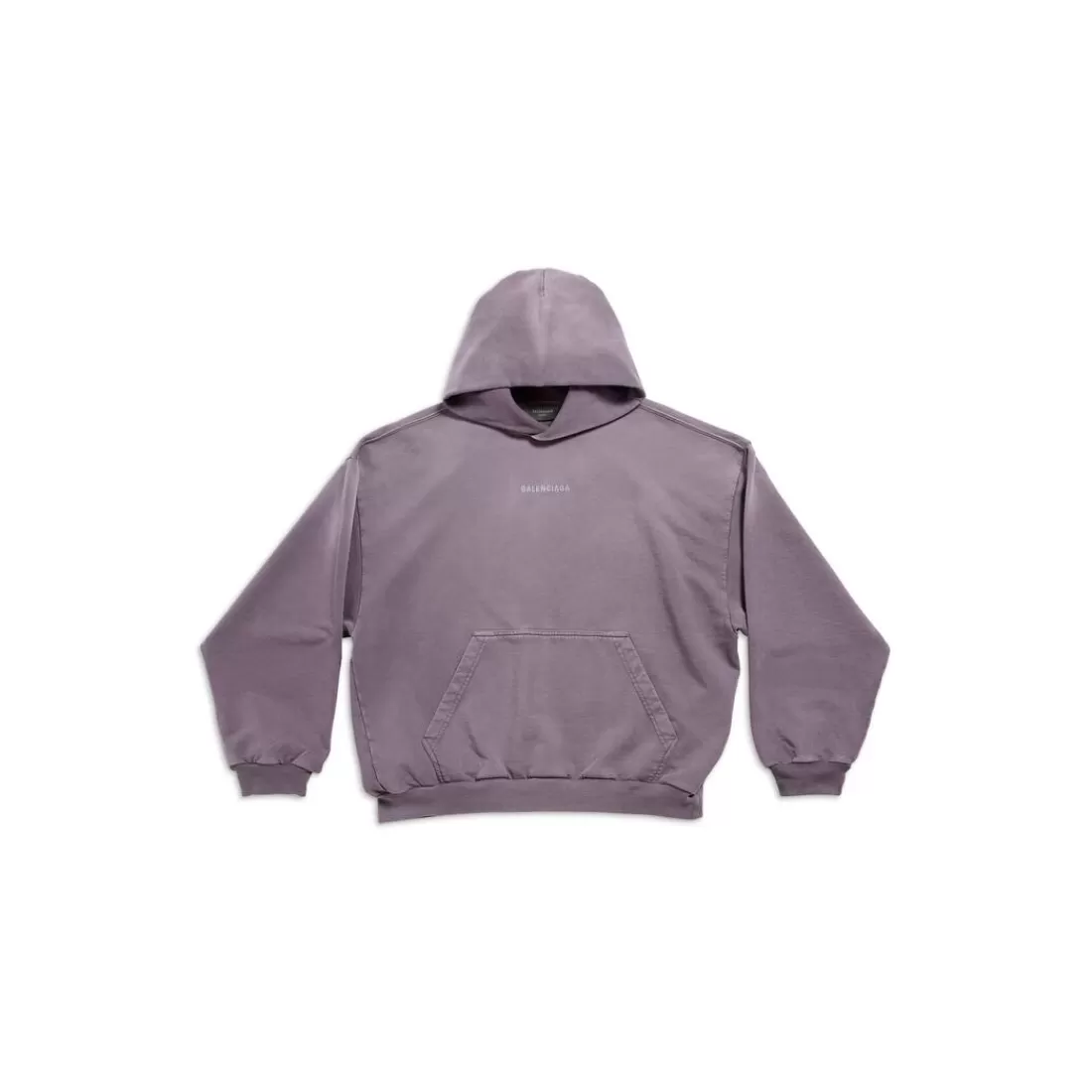 FELPE | FELPE>Balenciaga Hoodie Back Medium Fit in Viola/grigio