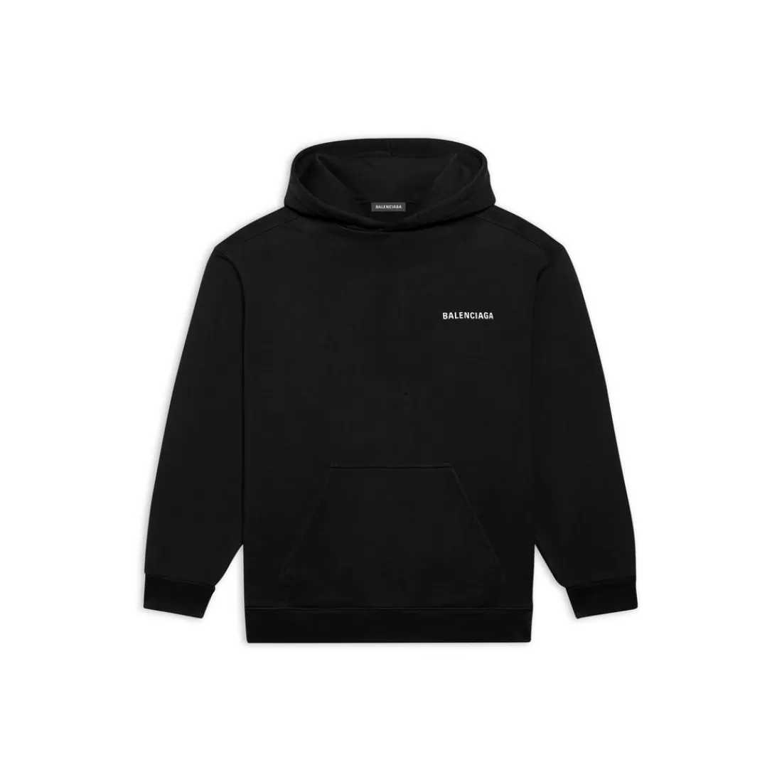 FELPE | FELPE>Balenciaga Hoodie Back Regular Fit in Nero