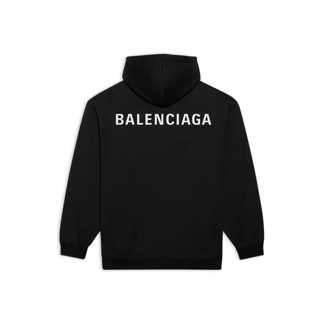 FELPE | FELPE>Balenciaga Hoodie Back Regular Fit in Nero