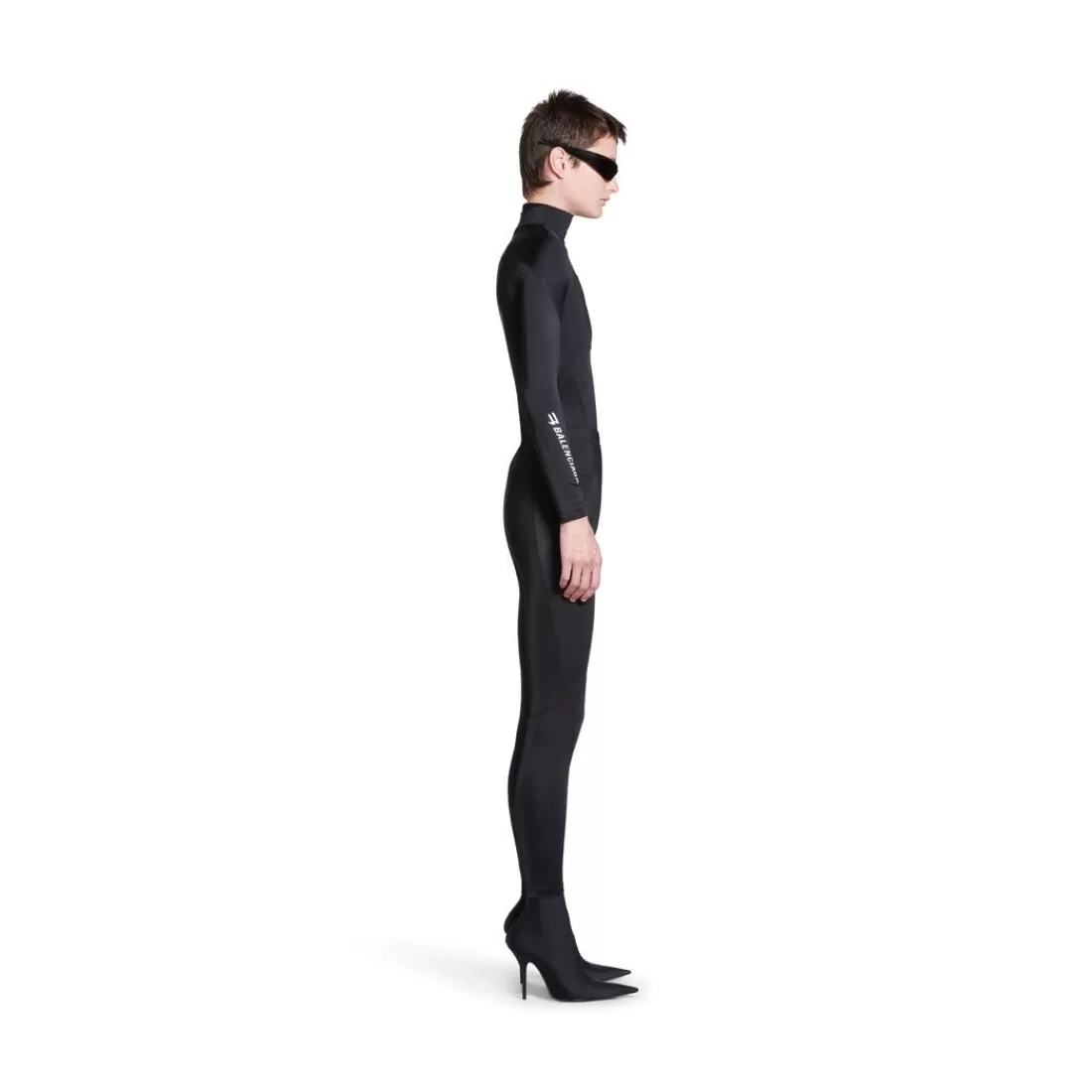 PANTALONI | PANTALONI>Balenciaga Legging Activewear Sporty B da Donna in Nero