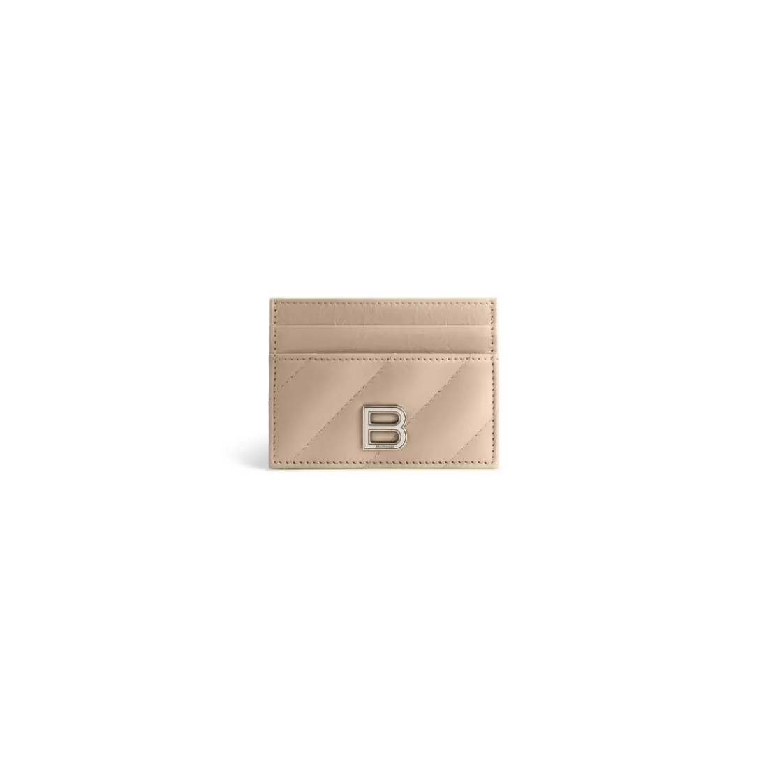 CRUSH | PORTA CARTE>Balenciaga Portacarte Crush Trapuntato  da Donna in Beige