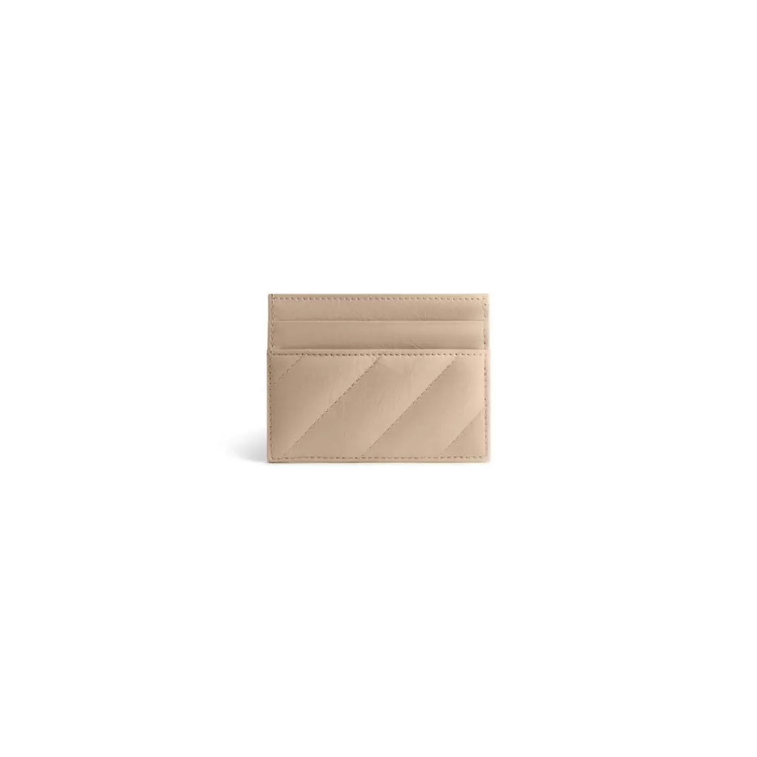 CRUSH | PORTA CARTE>Balenciaga Portacarte Crush Trapuntato  da Donna in Beige