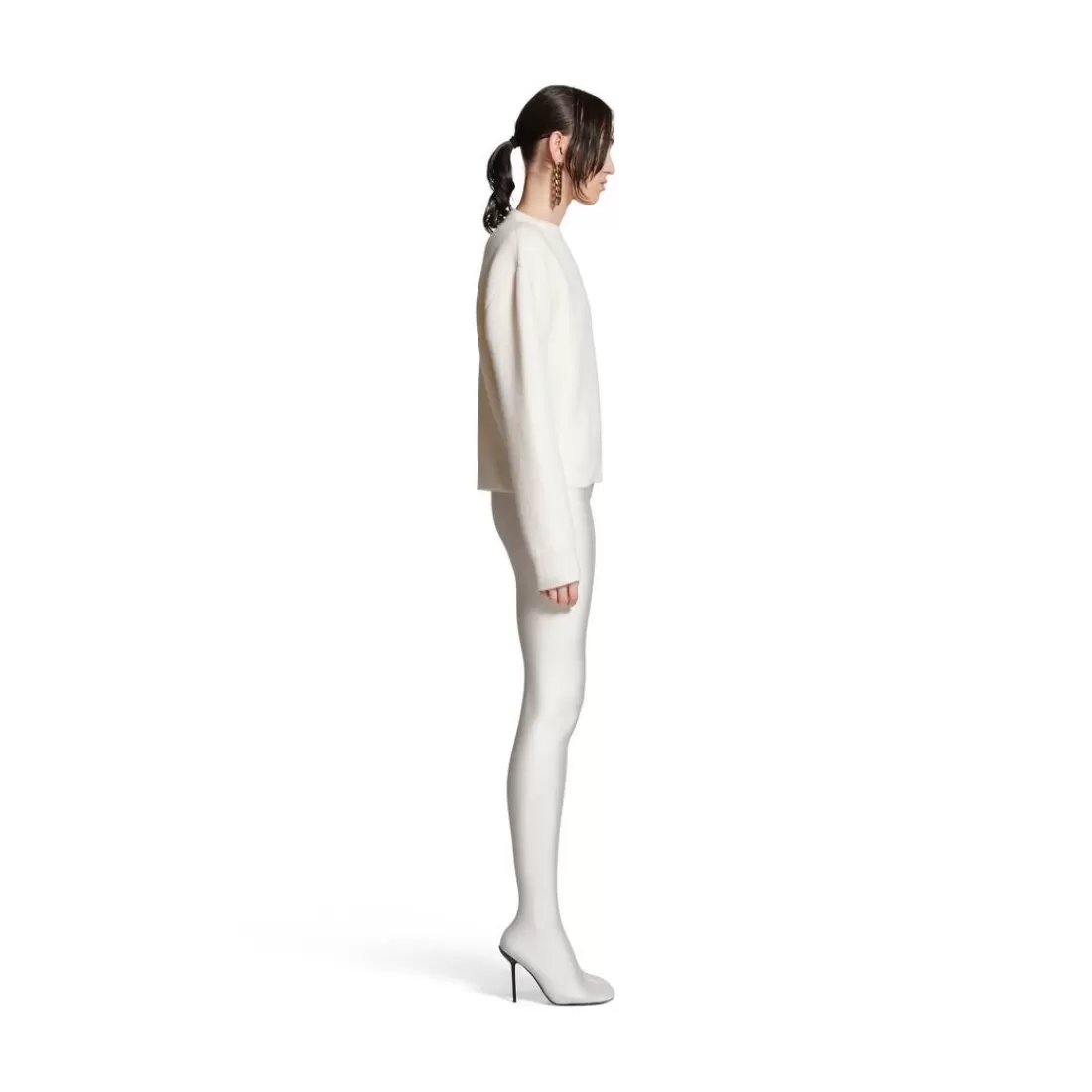 MAGLIERIA | MAGLIERIA>Balenciaga Pullover da Donna in Bianco