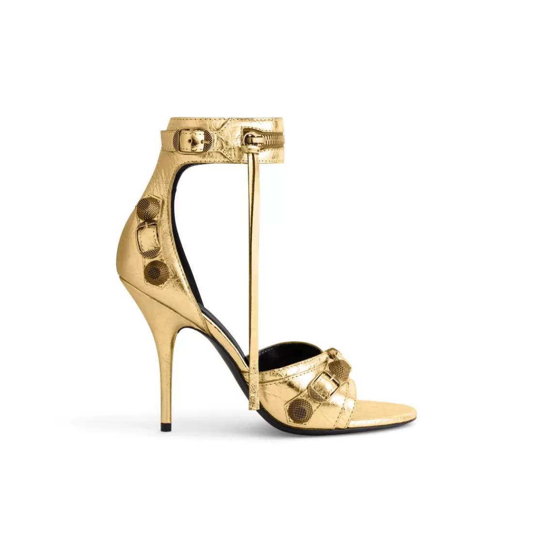 CAGOLE | CAGOLE>Balenciaga Sandali Cagole 110 Mm Metallizzati da Donna in Oro
