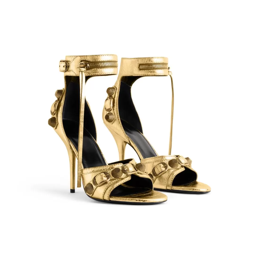 CAGOLE | CAGOLE>Balenciaga Sandali Cagole 110 Mm Metallizzati da Donna in Oro