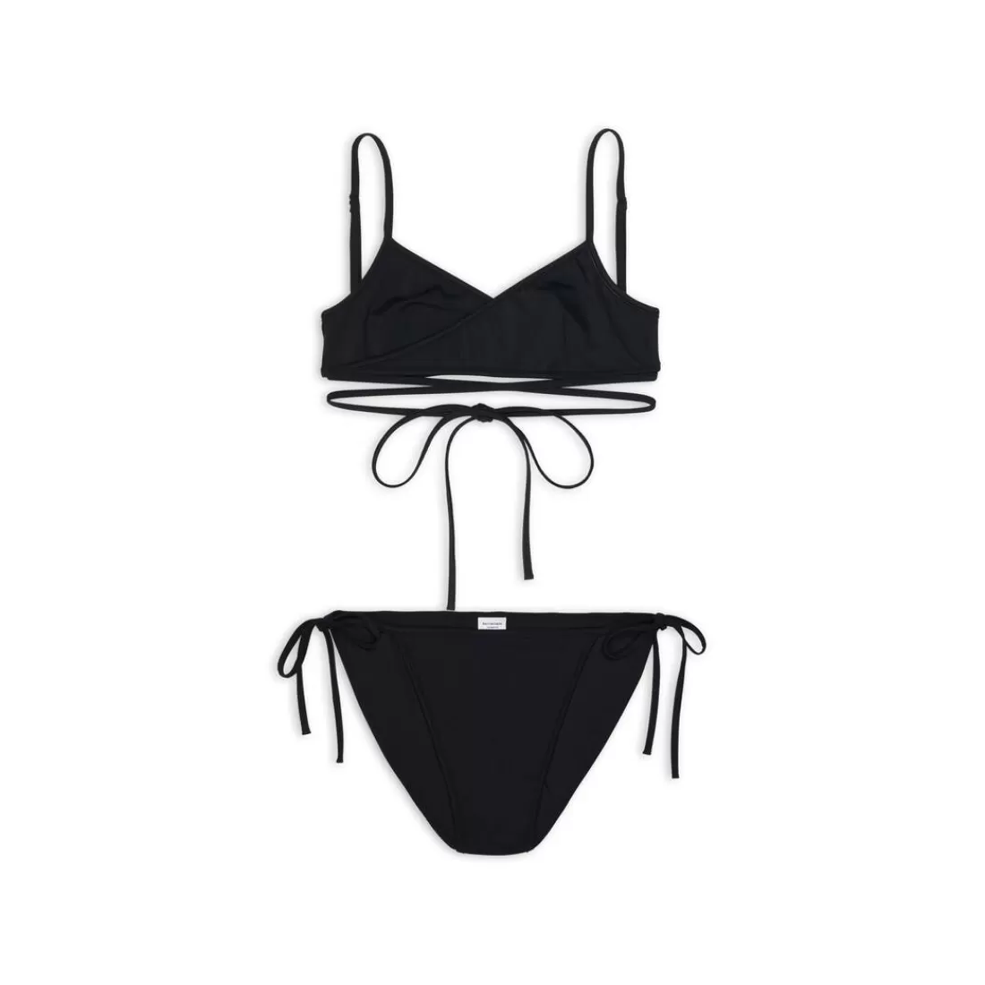 INTIMO & COSTUMI DA BAGNO | INTIMO & COSTUMI DA BAGNO>Balenciaga Set Bikini Wrap da Donna in Nero