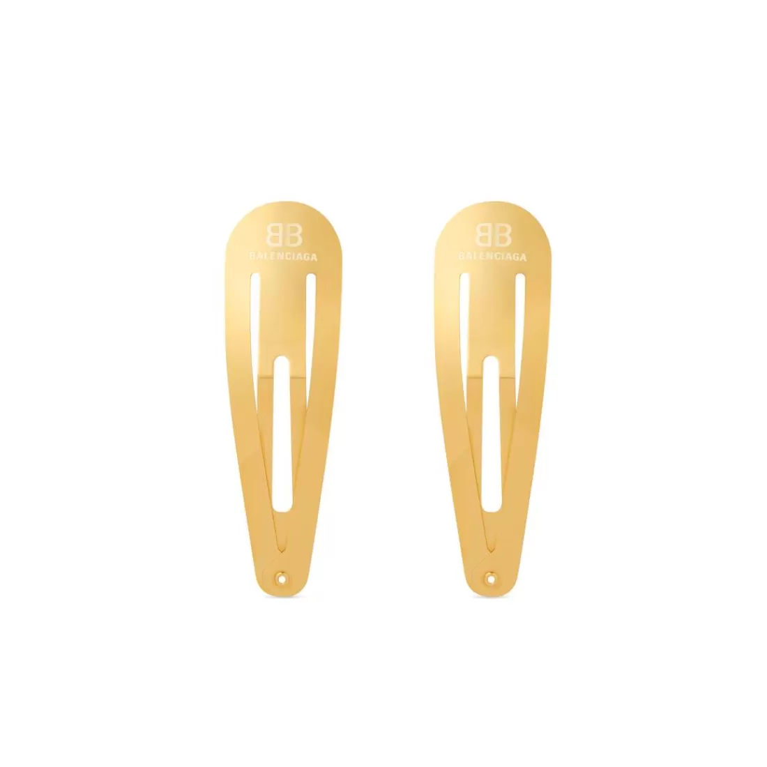 ACCESSORI PER CAPELLI>Balenciaga Set Clip Holli Xxl da Donna in Oro