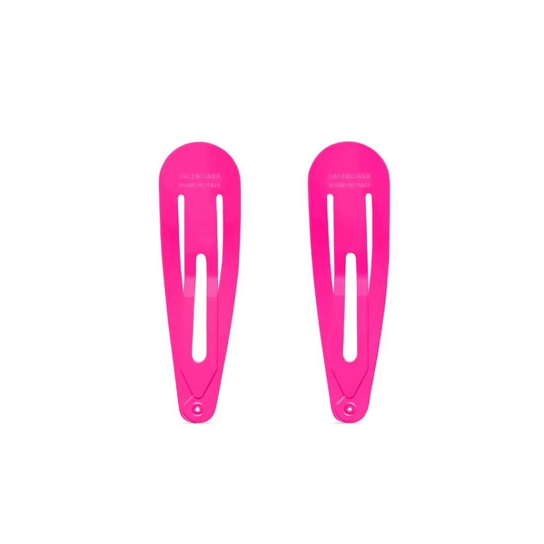 ACCESSORI PER CAPELLI>Balenciaga Set Clip Holli Xxl da Donna in Rosa Fluo