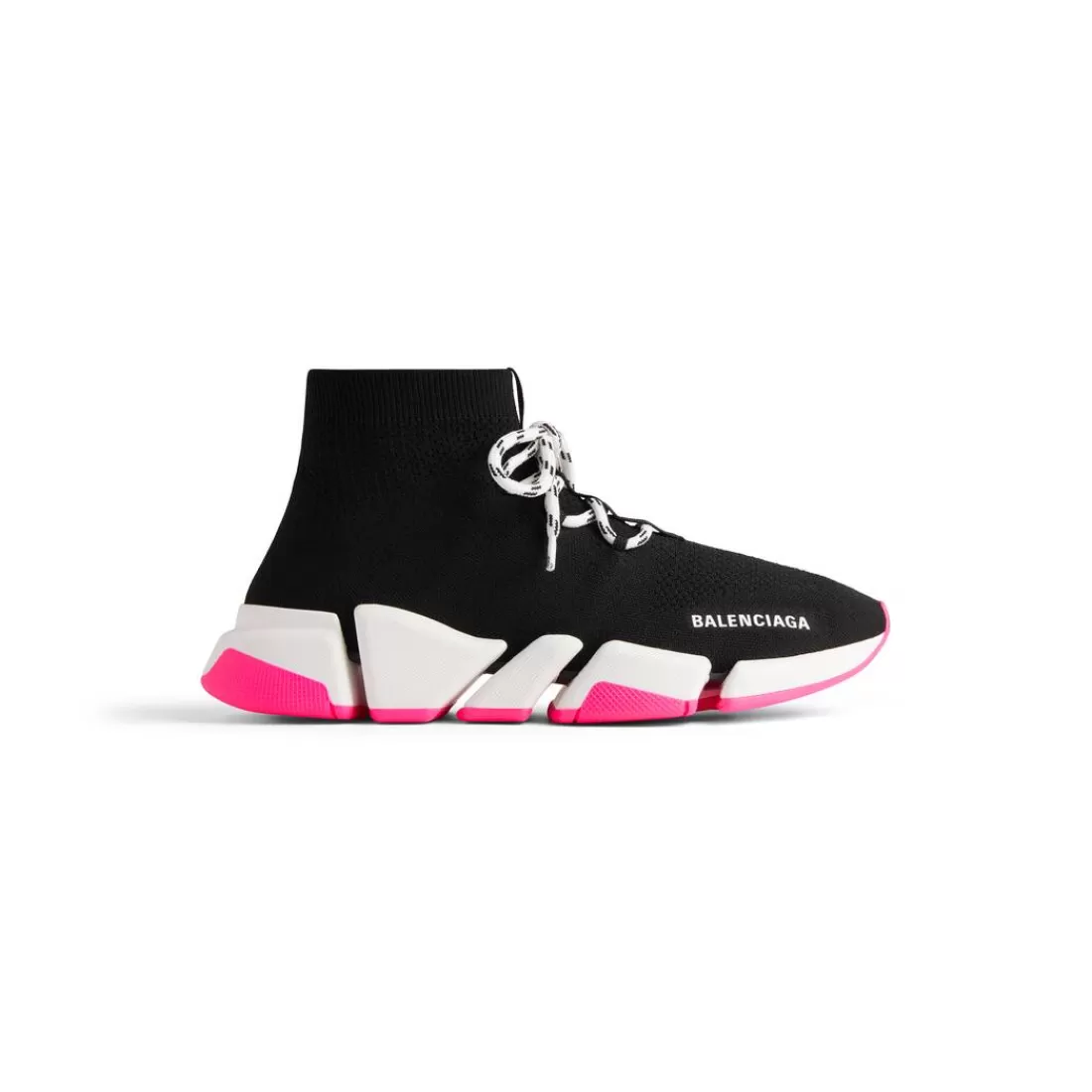 SPEED | SPEED>Balenciaga Sneaker Speed 2.0 Lace-up In Maglia Riciclata  da Donna in Nero
