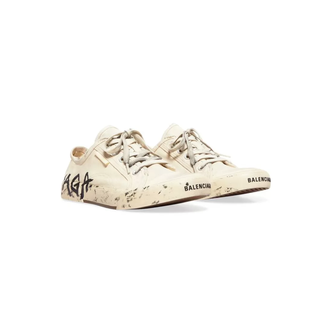 SNEAKERS | SNEAKERS>Balenciaga Sneakers Paris Low Top Graffiti  da Donna in Bianco