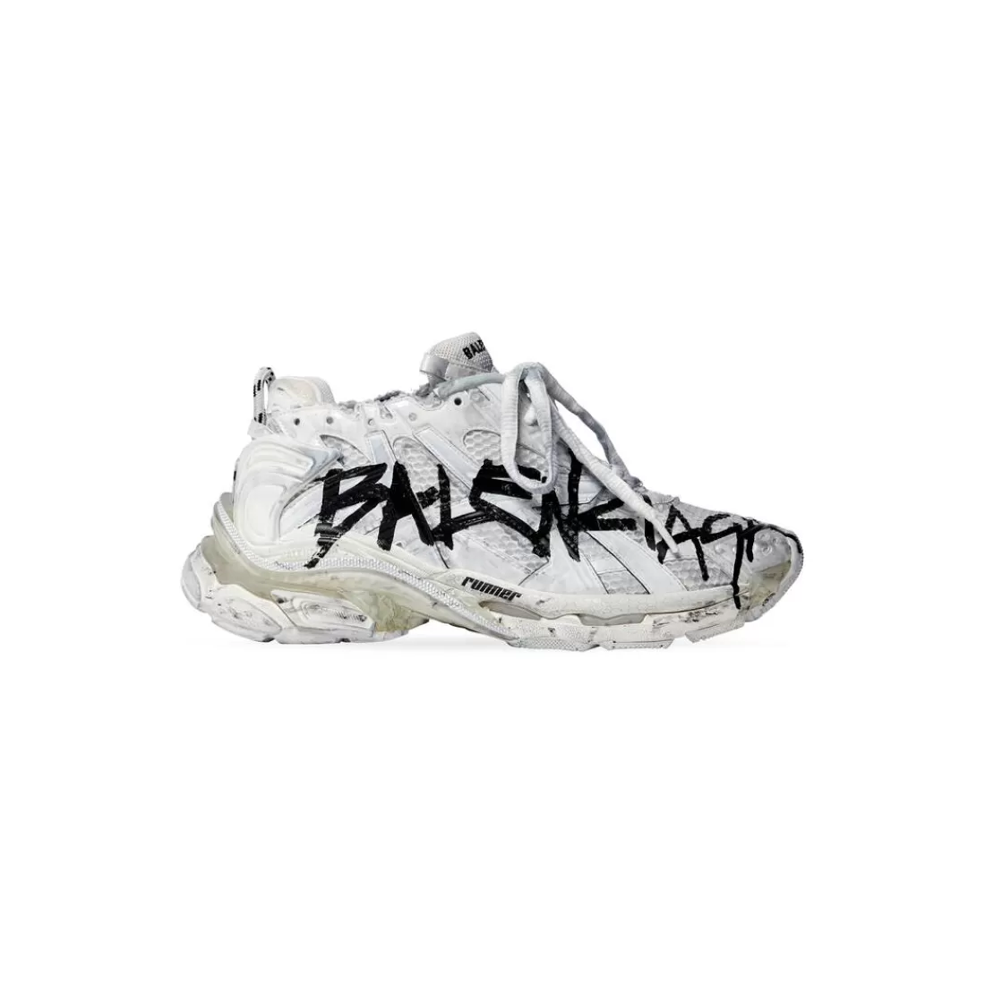 RUNNER | RUNNER>Balenciaga Sneakers Runner Graffiti da Donna in Bianco