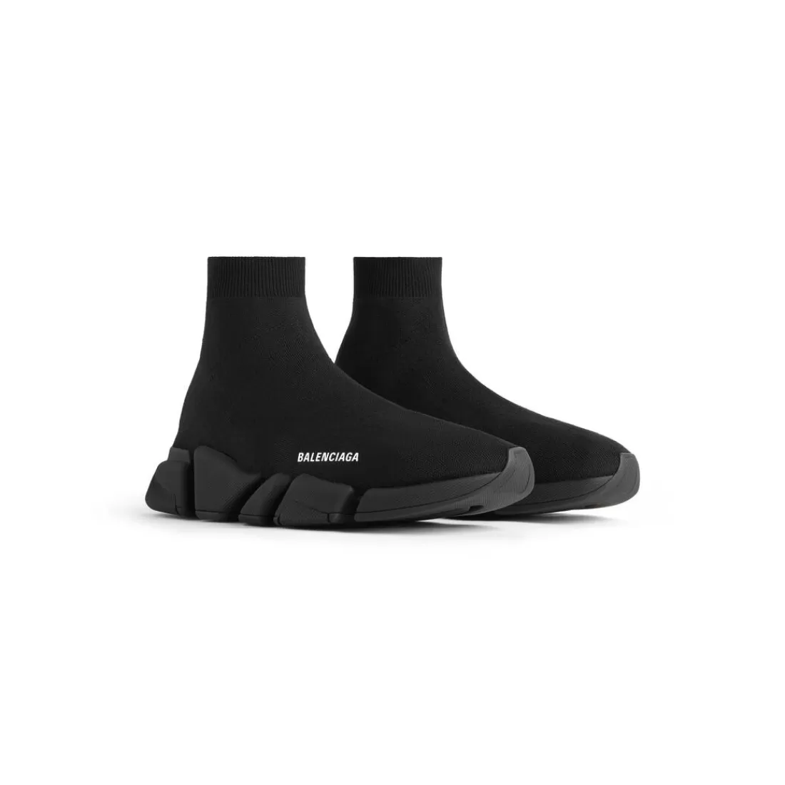 SNEAKERS | SNEAKERS>Balenciaga Sneakers Speed 2.0 In Maglia Riciclata da Donna in Nero