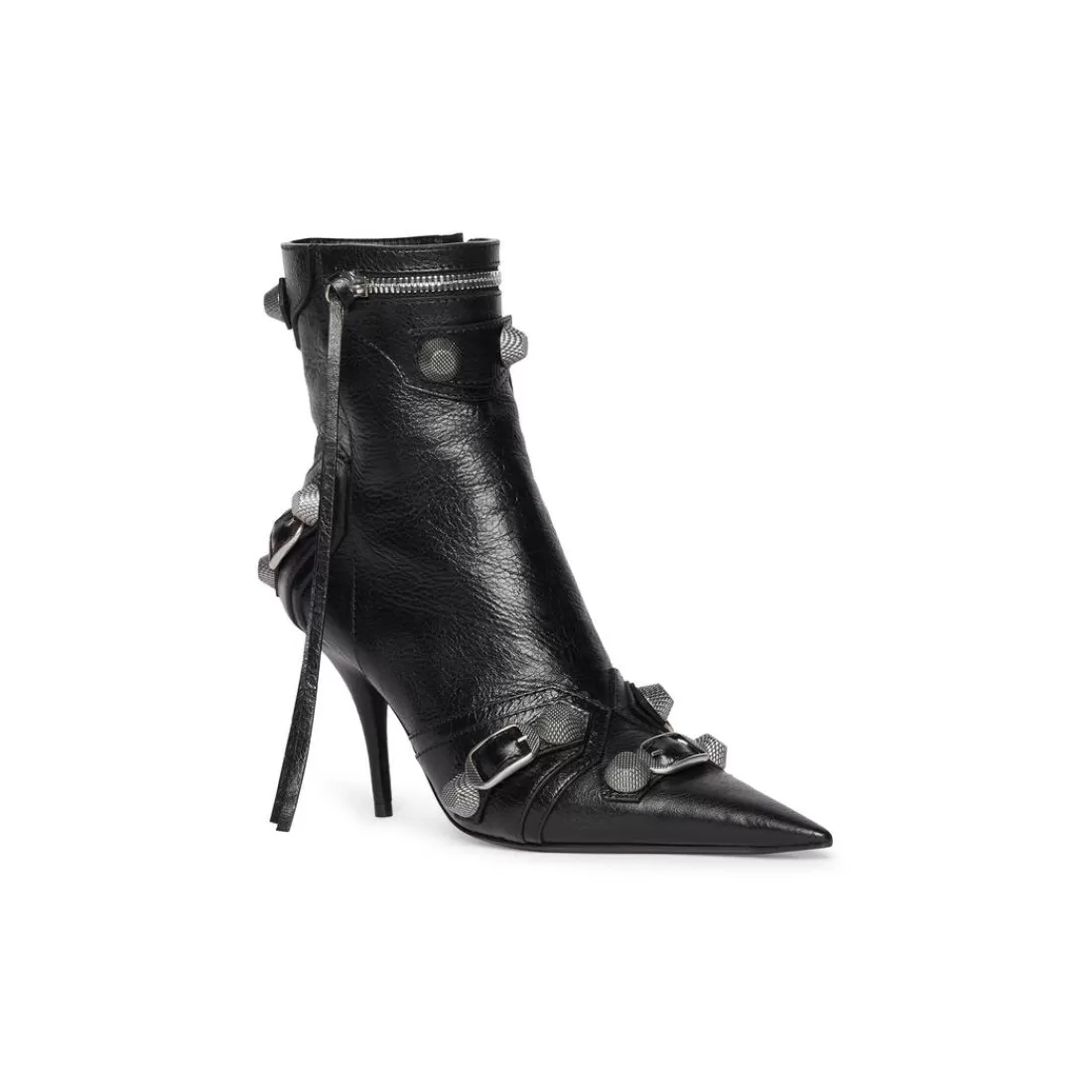 STIVALI E STIVALETTI | STIVALI E STIVALETTI>Balenciaga Stivaletti Cagole 90 Mm da Donna in Nero