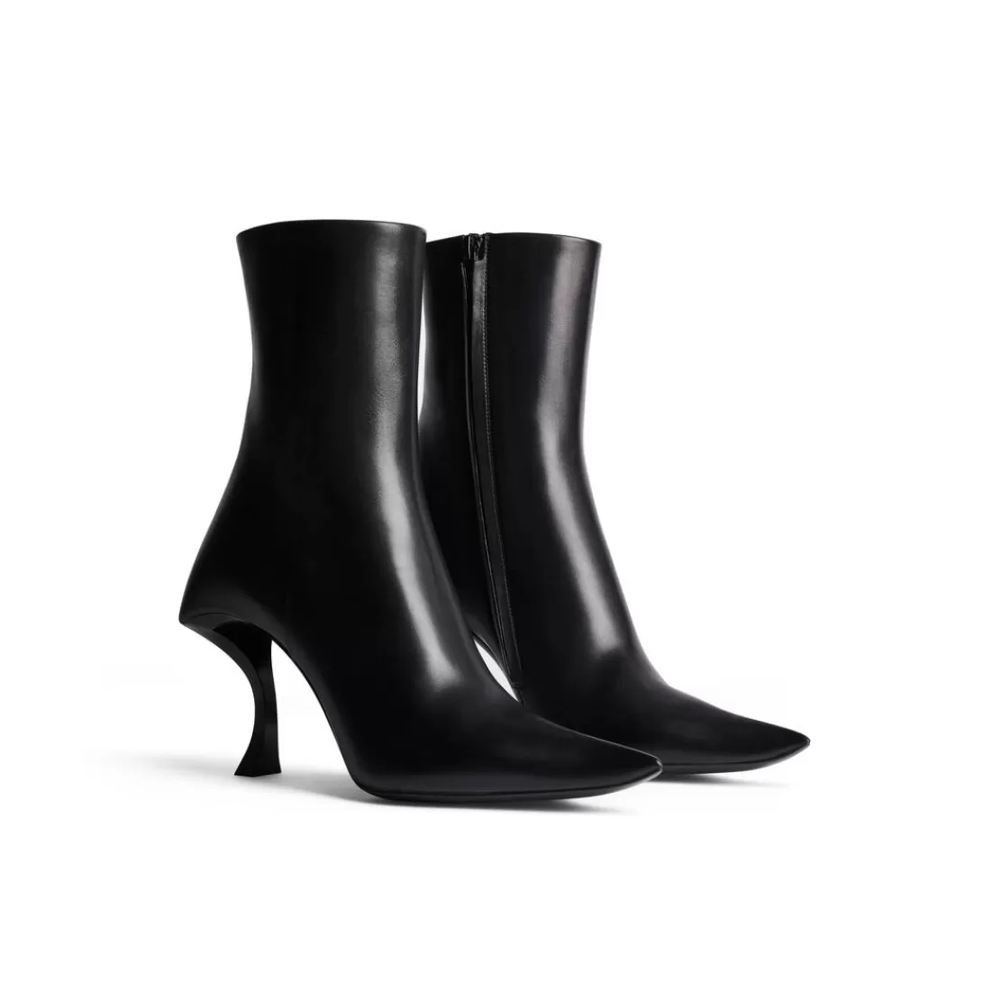 STIVALI E STIVALETTI | STIVALI E STIVALETTI>Balenciaga Stivaletti Hourglass 100 Mm  da Donna in Nero