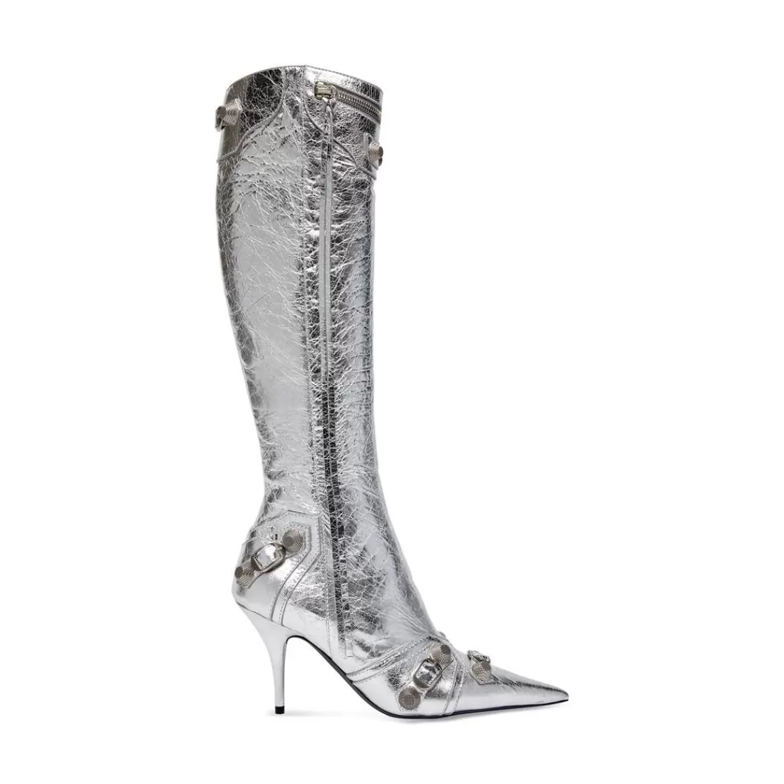 CAGOLE | CAGOLE>Balenciaga Stivali Cagole 90 Mm Metallizzati  da Donna in Argento