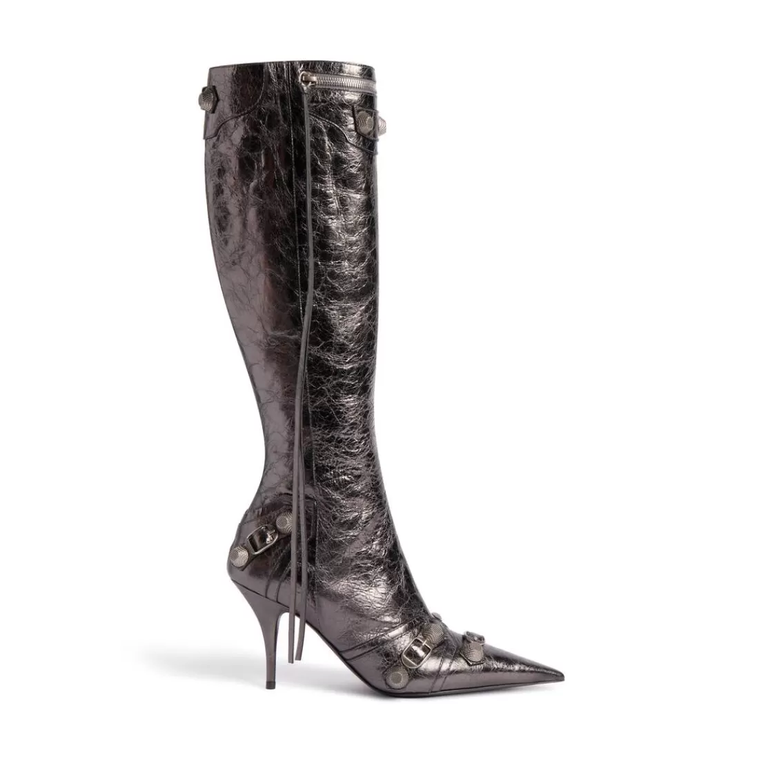 CAGOLE | CAGOLE>Balenciaga Stivali Cagole 90 Mm Metallizzati  da Donna in Grigio