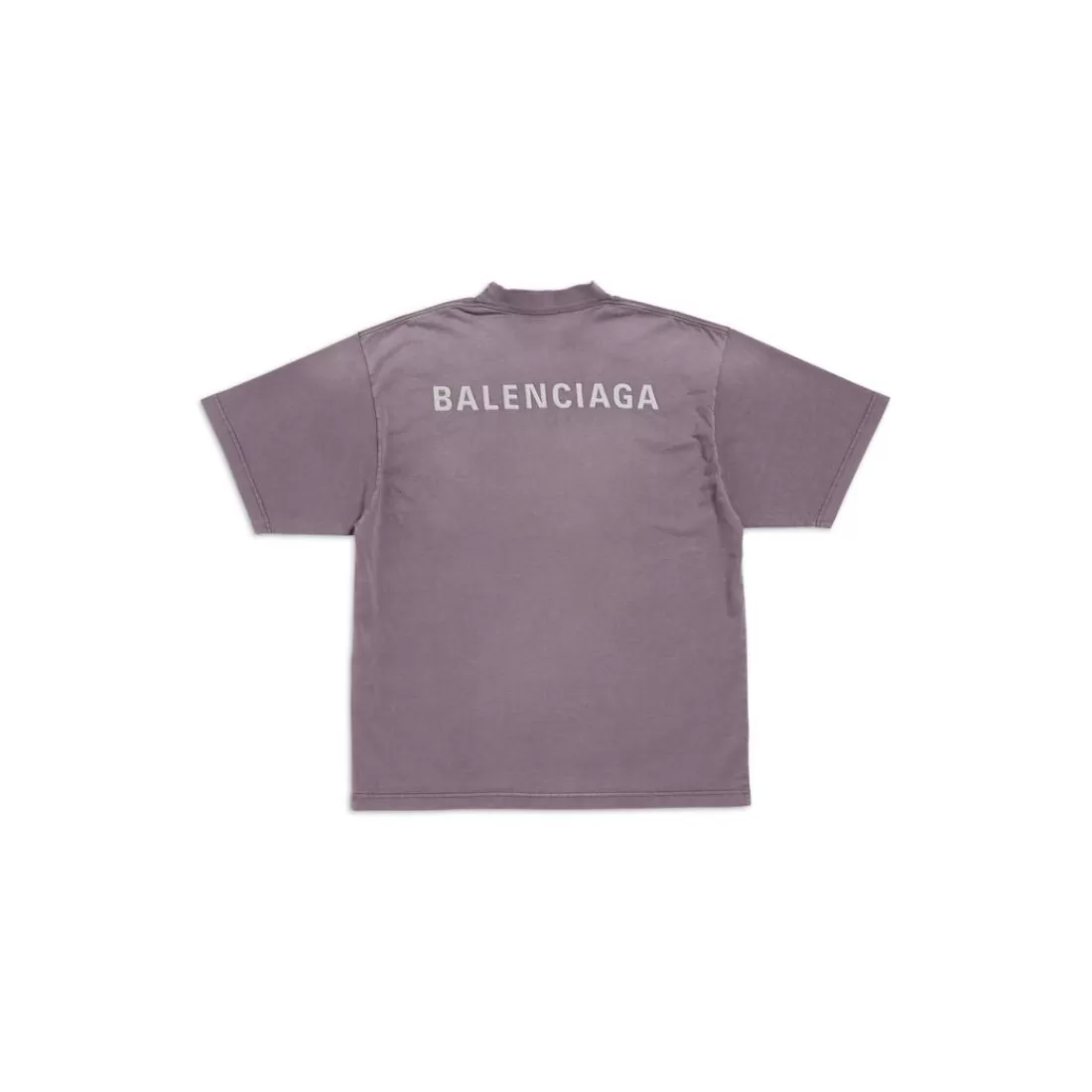 T-SHIRTS | T-SHIRTS>Balenciaga T-shirt Back Medium Fit in Viola/grigio