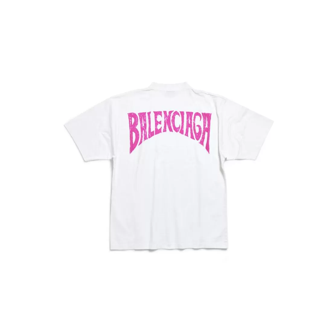 T-SHIRTS | T-SHIRTS>Balenciaga T-shirt Hand-drawn Medium Fit da Donna in Bianco